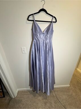Windsor | Dresses | Lola High Slit Satin Dress | Poshmark